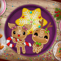 Christmas Gingerbread - Color Me img