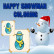 Happy Snowman Coloring img