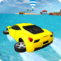 Water Surfing Car Stunts Game 3D img